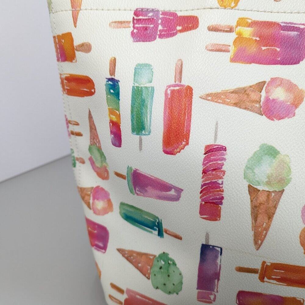 Kate Spade New York Flavor Of The Month Francis Tote Bag Ice Cream Popsicles - Picture 3 of 14